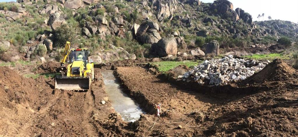 Área Mineira do Castelejo construção