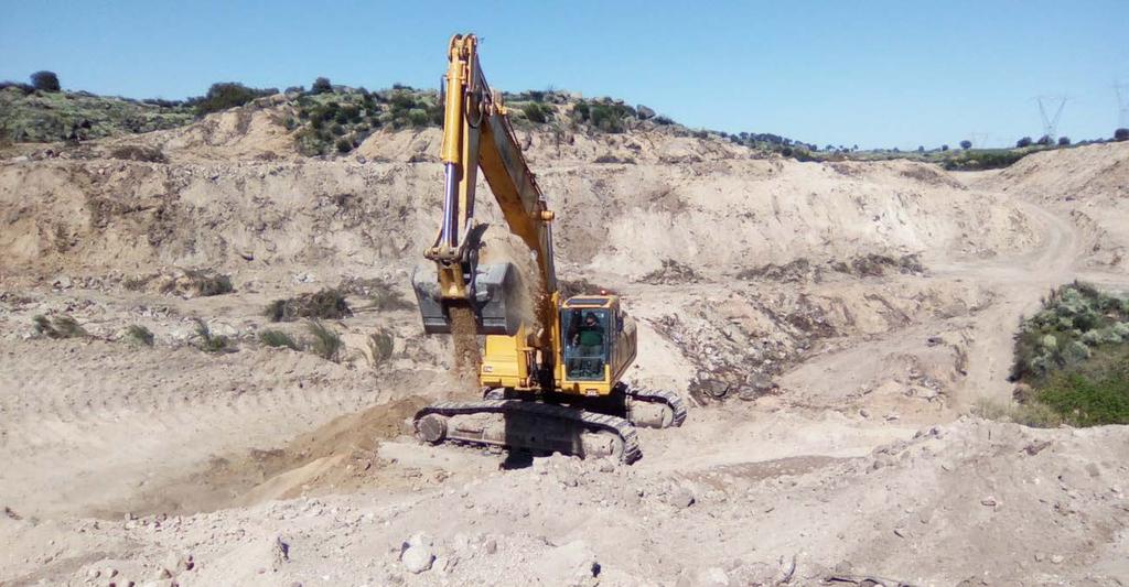 Área Mineira do Castelejo escavação de