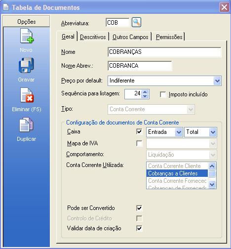 Certifique-se que o documento COB-COBRANÇAS consta na base de dados Diversos Configurações Configuração de