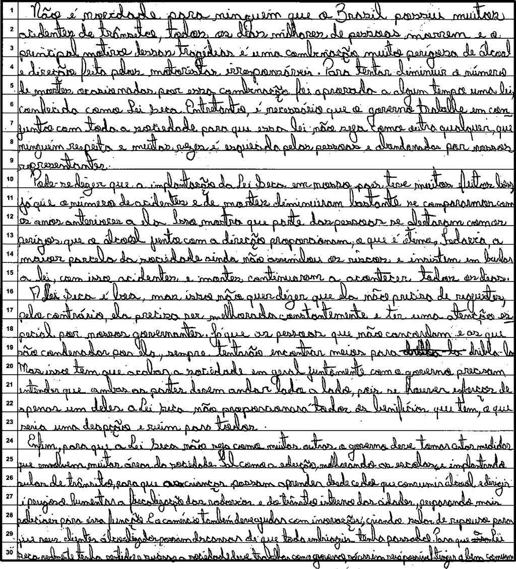 86 Redação 2 (R2) O percurso argumentativo deste texto tem início com a contextualização da discussão por meio da apresentação do assunto geral: Não é novidade para ninguém que o Brasil possui muitos