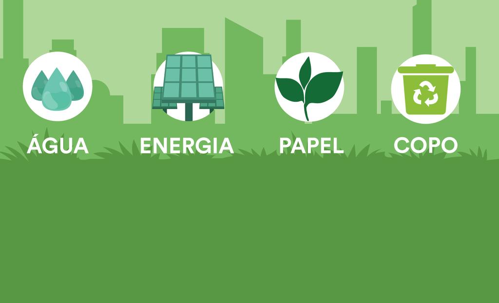 Confira abaixo os principais resultados nos eixos Econômico, Ambiental e Social! Indicadores Sociais Indicadores Ambientais 5.762m³ 756.384 kwh A4 alcalino e reciclado 1.
