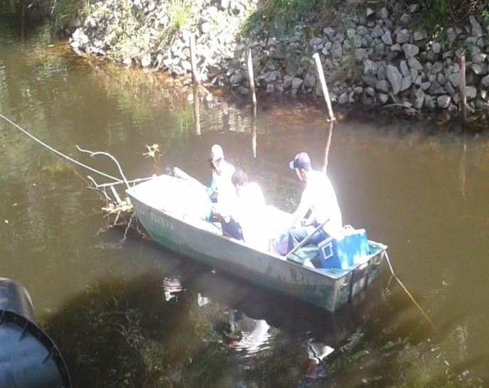 monitoramento do rio Itapanhaú na captação