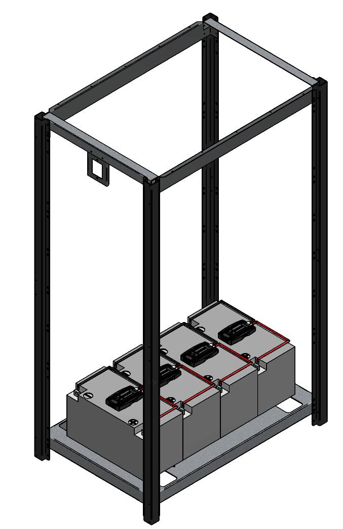 Passo 2 Procedimento: 1. Monte o banco de baterias conforme instrução de montagem. Obs.