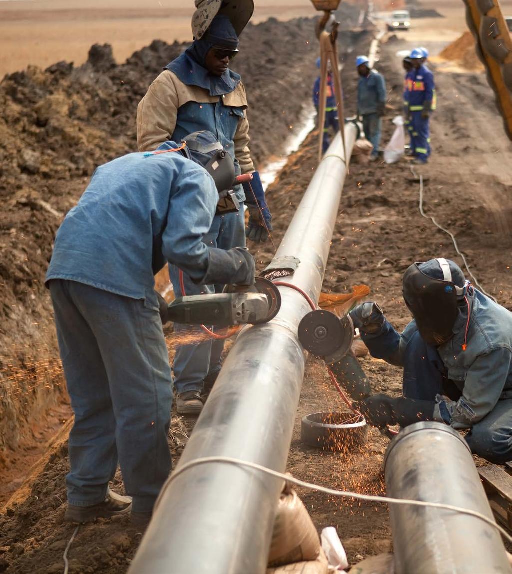 PIPELINE BEIRA TETE Este projecto consiste na construção de um pipeline que permitirá facilitar o transporte de combustíveis armazenados no terminal da Beira tendo em vista suprir a demanda da região