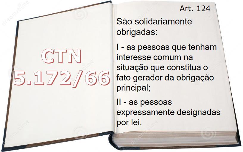 O Art. 124 refere-se ao sujeito passivo, uma vez que geograficamente está localizado no capitulo de sujeito passivo.