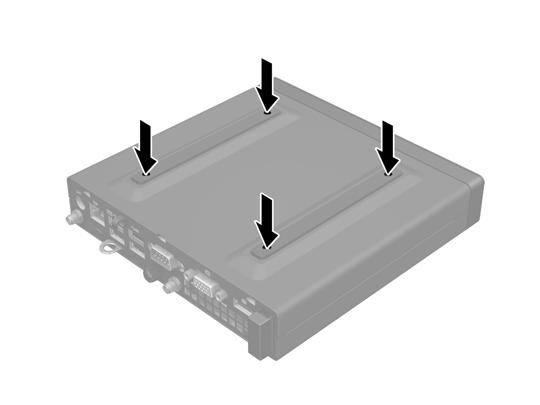 Montagem do computador numa estrutura de fixação O computador pode ser fixado em uma parede, um braço articulado ou em outro acessório de montagem. NOTA: UL.