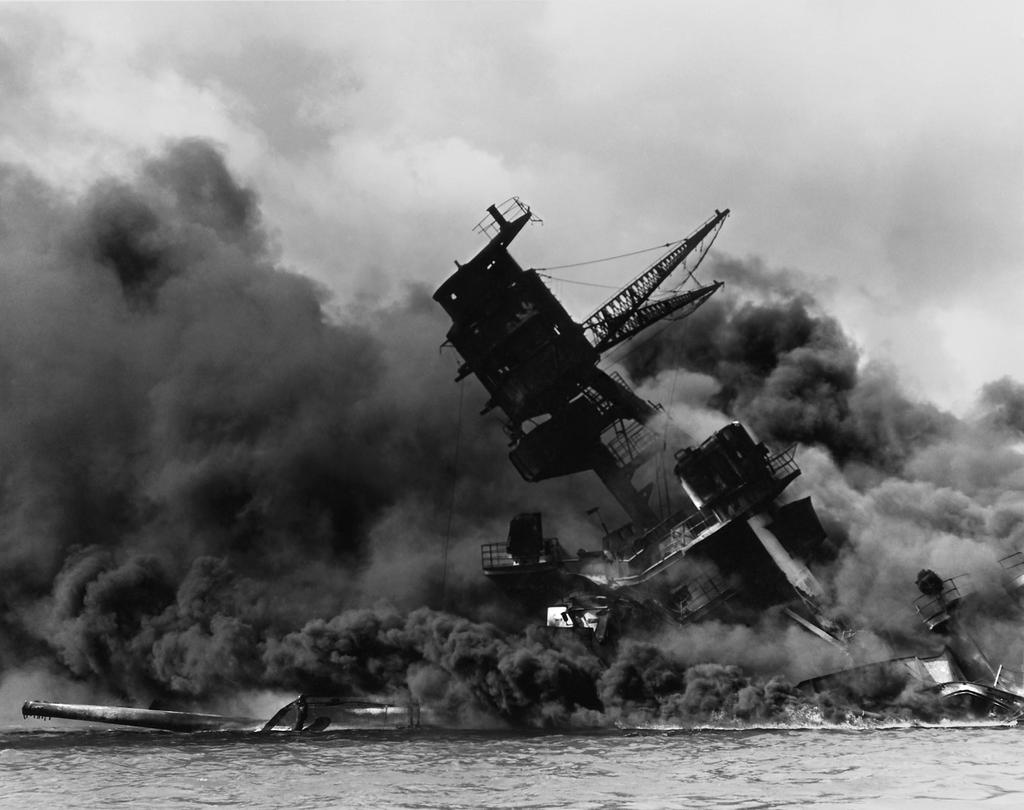 Reação dos Aliados 1941: Pearl Harbor Ataque japonês no Havaí EUA