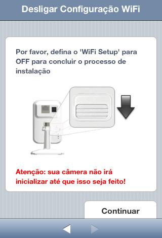 14// Manual 7.5 Conclusão da configuração A configuração está concluída. Desative o modo de configuração Wi-Fi agora e certifique-se de que a câmera esteja on-line.