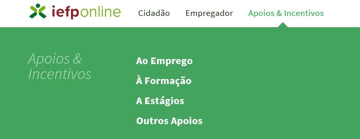 efetuar a sua autenticação Figura 1 2º Na opção Apoios e Incentivos escolher