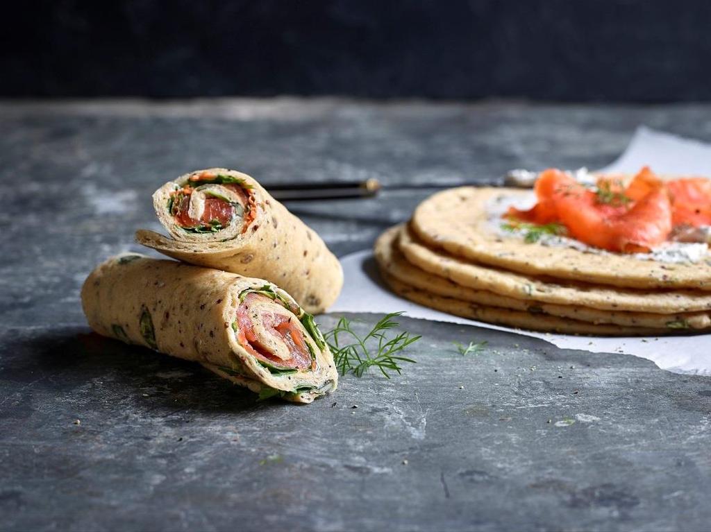 Fajitas com quinoa com SOVITAL QUINOA e MASA MADRE PIE Farinha de trigo de média força SOVITAL QUINOA MASA MADRE PIE MELLA TRIEB (fermento em pó) Manteiga /