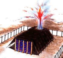 Porta da tenda Somente os sacerdotes (os filhos de Arão) poderiam entrar no santo lugar e poderiam ministrar dentro do tabernáculo.