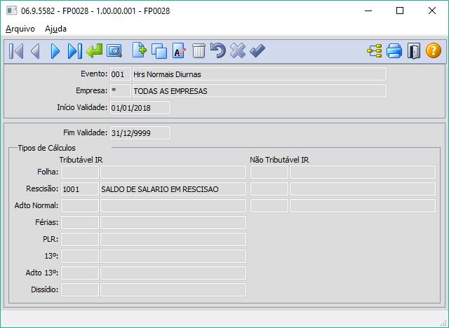 EVENTO 001 E 003 EM FOLHAS DISTINTAS Para que os eventos de pagamento de horas normais que tramitam em rescisão sejam enviados ao Governo com a natureza 6000, cria-se um evento exclusivo no FP0026
