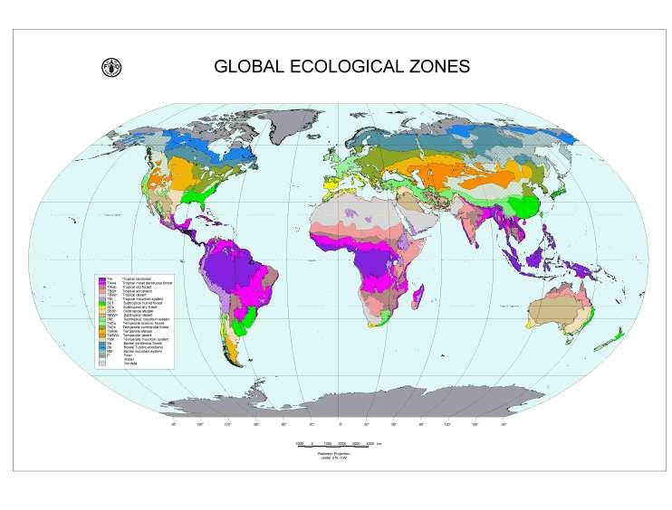 Observe as diferentes formações agroecológicas e sua relativa 22 uniformidade e