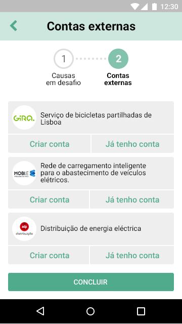 progresso, ganhar prémios Escolhe