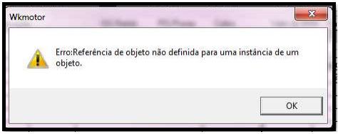 ...ALTERAÇÕES FISCAIS... 1. Solicitação: 2530/111256/110020/110703. Problema: Referência de objeto não definida para uma instância de um objeto.