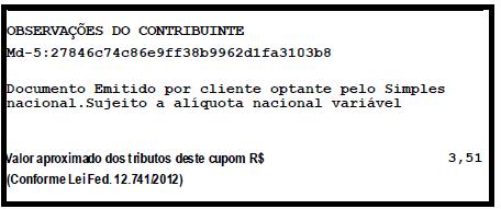 são apresentados de forma correta de acordo com o print abaixo 16. Solicitação: 2557/112503. Problema: Impresso de S@t corta mensagem de interesse do contribuinte.