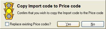 para escolher a coluna do código do preço e seleccionar a opção Copy Price