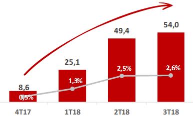 JSL - Visão Geral Entender para Atender Grupo de Empresas focadas em entregar soluções customizadas e inovadoras voltadas às necessidades de seus clientes Lucro Líquido e Mg Líquida O Lucro Líquido