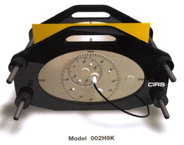 O CIRS Modelo 2H9K (Figura 3.7) oferece uma solução completa para controlo de qualidade desde a imagem TC até à verificação de dose.