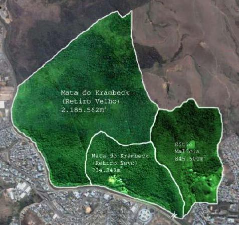 A * Fonte: Acervo Urbanismomg/UFJF B Figura 1. Localização geográfica e delimitação física do Jardim Botânico da UFJF (JB-UFJF).