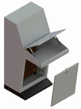 Mesa de Comando - MCF 4 17 CARACTERÍSTICAS: Estrutura/porta em chapa de 1,5mm de espessura; Tampas em