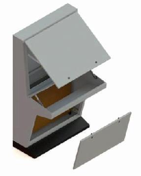 Mesa de Comando - MCF 5 19 CARACTERÍSTICAS: Estrutura/porta em chapa de 1,5mm de espessura; Tampas em