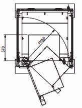 BASCULANTE PMR 19" 2200X800X800MM Em chapa de