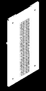 pintura eletrostática a pó híbrido laranja Munsell 2,5 YR 6/14 com camada mínima de 80µm; Fecho lingueta manopla com trava para cadeado 31.93.484.1P. Modelo Código Código Ral 7032 MN 6.