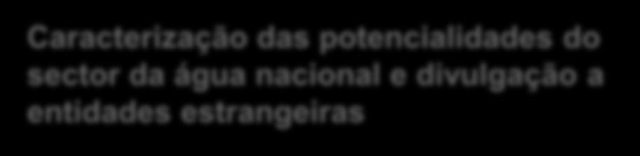 Actividades-chave Caracterização das potencialidades do sector