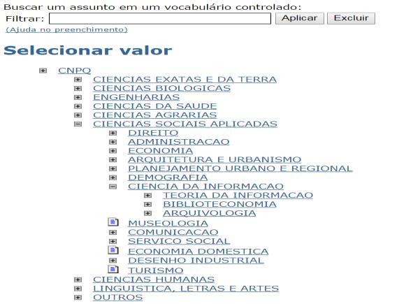 Recomenda-se que o depositante selecione, pelo menos, dois indexadores por documento depositado.