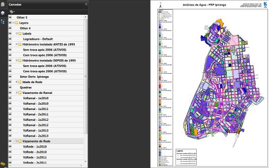 Figura 1: visualização do mapa com camadas múltiplas.