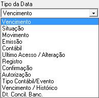 Data Principal: Pode ser informada a data inicial e final correspondente ao período que