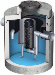 Separadores de Hidrocarburos de Hidrocarbonetos Oleopass-C ACO Oleopator-Bypass-C-FST CON decantador COM decantador Separador de Hidrocarburos con decantador y bypass integrado.