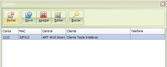 13. Configuração de Clientes Todo cliente que conecta ao Receptor IP, automaticamente será inserido ao