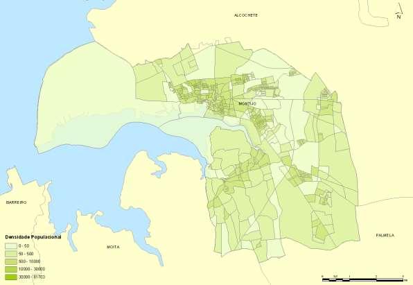 Quadro 4 Lugares com mais de 500 Habitantes no concelho de Montijo LUGARES 1981 N.