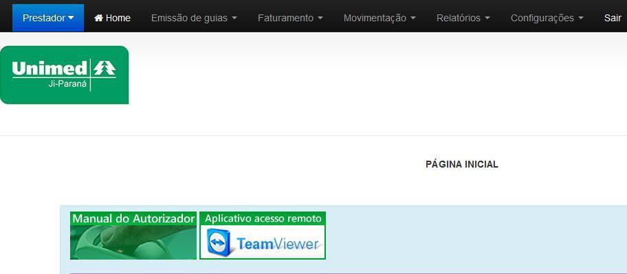 Suporte via Acesso Remoto Caso ocorra problema com o leitor biométrico ou algum outro problema técnico relacionado ao sistema Autorizador Web, antes de entrar em contato com o suporte de informática