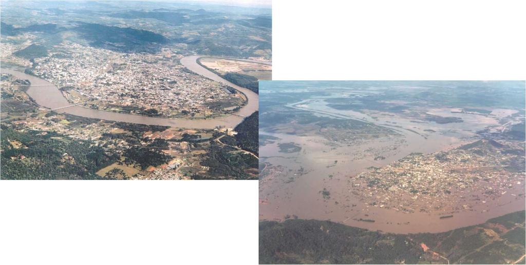 INUNDAÇÕES EM ÁREAS RIBEIRINHAS perdas materiais e humanas; interrupção da atividade econômica; contaminação por doenças de