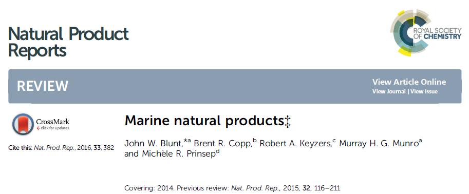 Produtos naturais de origem marinha: um breve histórico Figura 2.