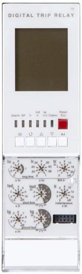 de disparo por sobrecara (L) AG Teclas de sinalização Disparador Alimentação 0- VCA/CC Hz Reset Esc Referência Frequência de operação (Hz) I e (A) 6 0- VCA/CC Hz Faixa de ajuste (A) Códio