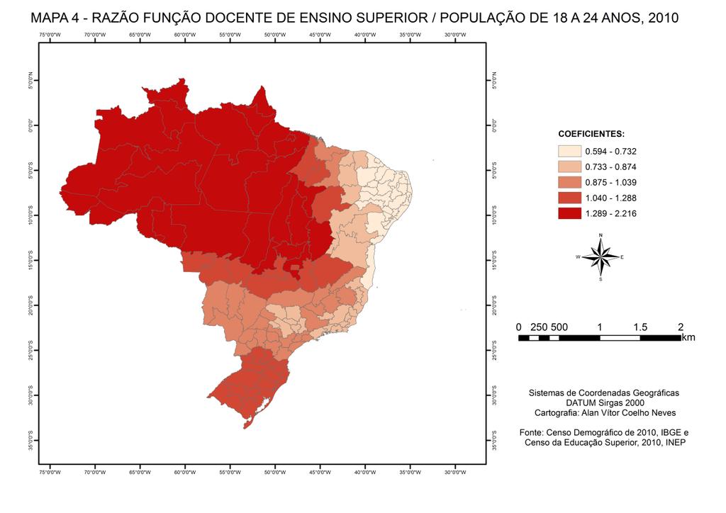 MAPA 5 - PROPORÇÃO DE MATRÍCULAS