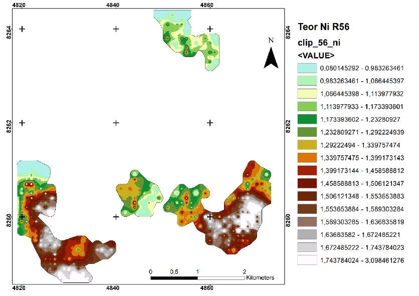 Figura 13. Mapa de Isovalor Ni no R123.