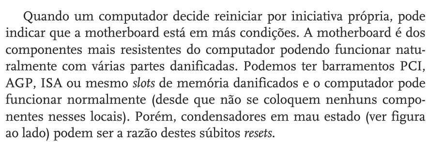 5. Problemas após o arranque do