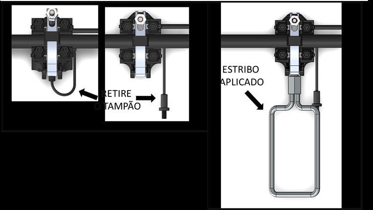 9/10 5 - Conectando e Desconectando o Estribo para Aterramento de Segurança.