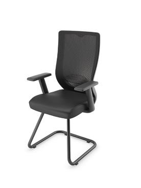 polido Sincronizado: Este mecanismo permite regular a inclinação do assento/encosto independente, mola de tensão do mecanismo, altura da cadeira.