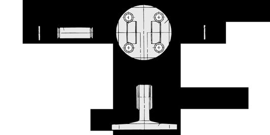 básico, (pé, ø) Peso adicional,/ curso Curso do cilindro curso, +, x / =, kg Procedimento de montagem para manilha Siga os procedimentos abaixo para montar um suporte pivô no modelo fixação oscilante.