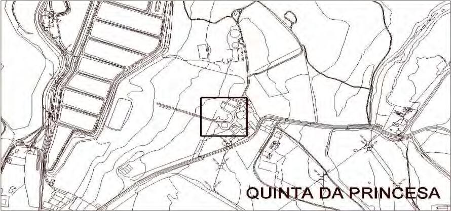 ), Quinta de Princesa - Amora Localização Freguesia AMORA Coordenadas M: -- 114 008 P: -- 87 471 H (m): 17,42 Caracterização Escala aproximada 1:10 000 Nome Científico Quercus ilex, L.