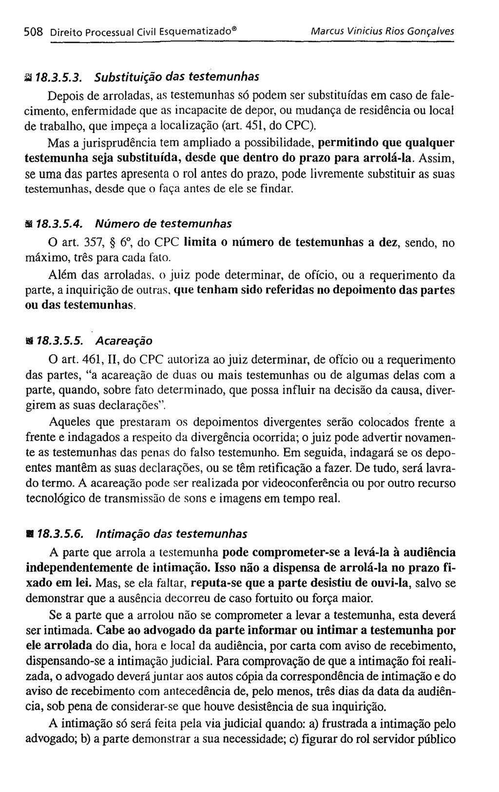 508 Direito Processual Civil Esquematizado Marcus Vinicius Rios Gonçalves ill18.3.