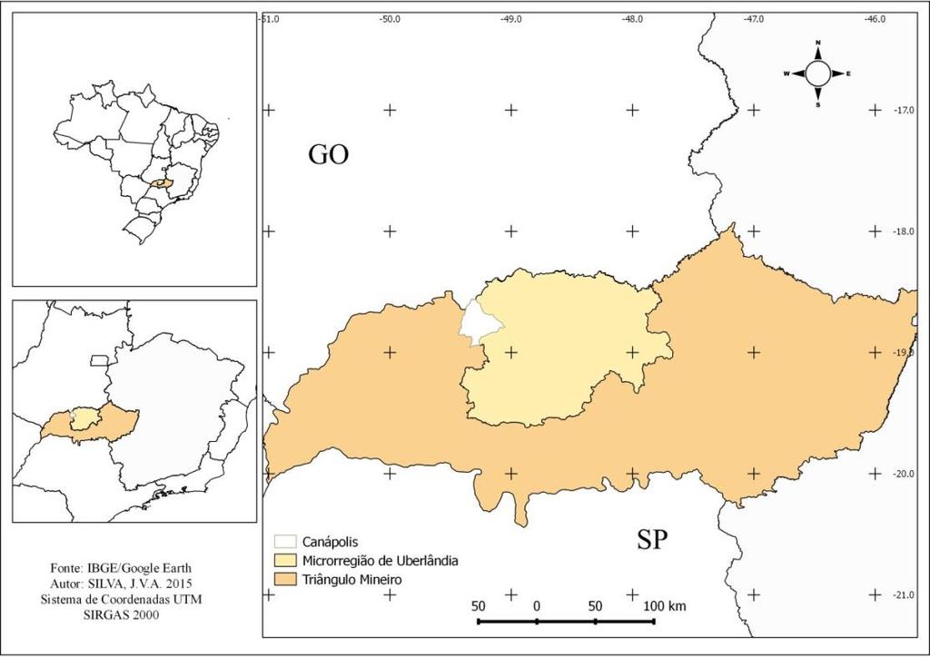 Figura1: Mapa de Localização de Canápolis/MG Figura 2: