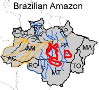 Imagens multi-satélites para mapear pluma de