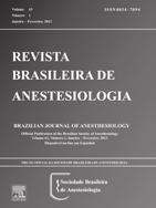 Rev Bras Anestesiol. 3;63(4):35-357 REVISTA BRASILEIRA DE ANESTESIOLOGIA Official Publication of the Brazilian Society of Anesthesiology www.sba.com.